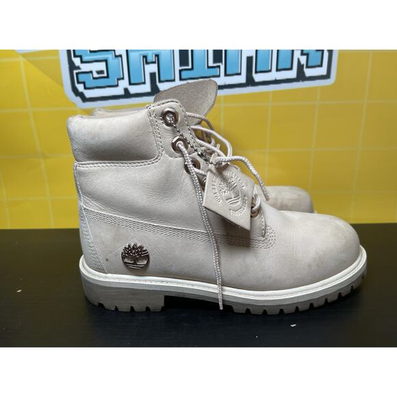 Timberlands Boots Womens 4 A1QVC LIGHT PINK WITH ROSE GOLD ACCENTS - Picture 3 of 7